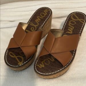 Sam Edelman Tan Platform Sandals